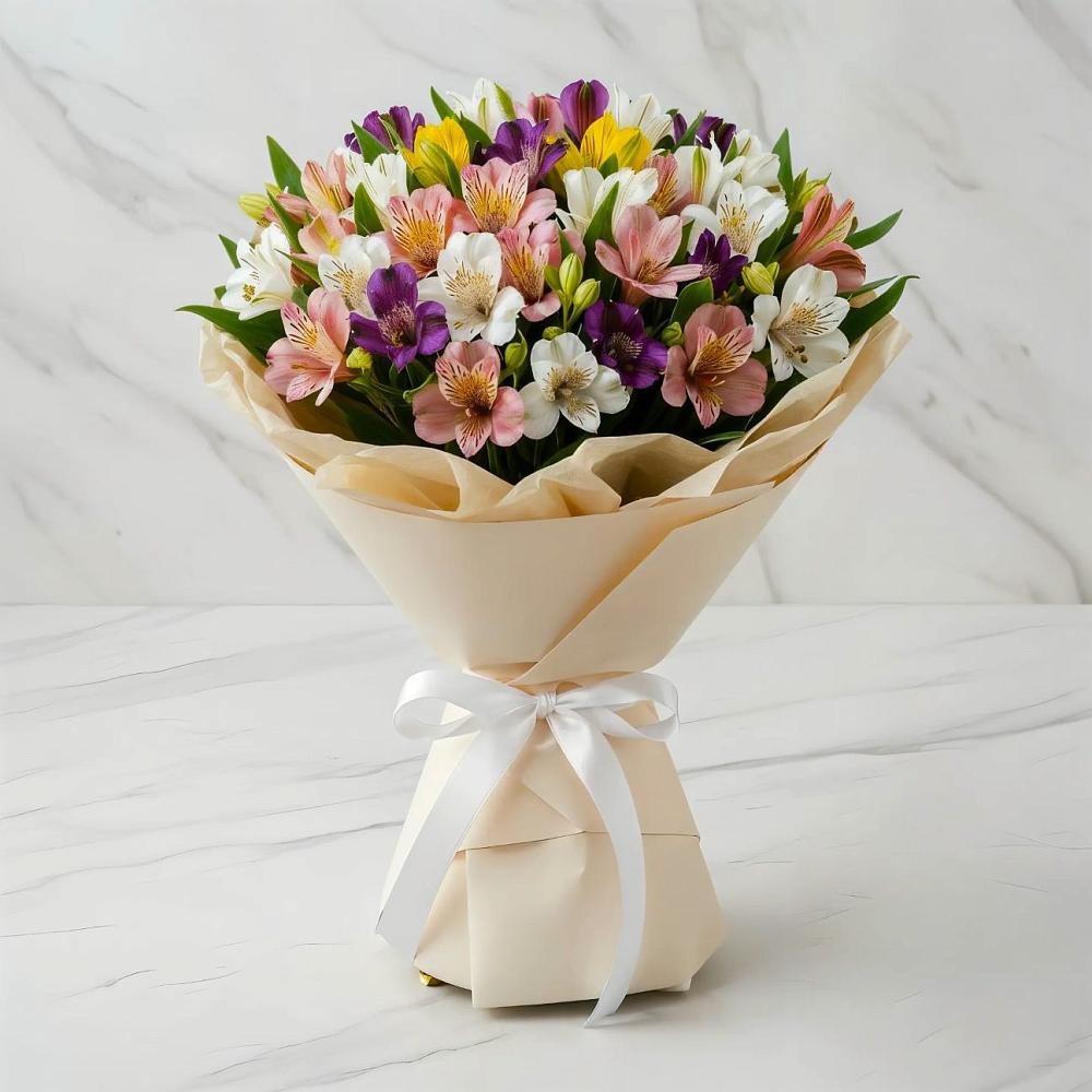 Букет цветов из: Альстромерии в Порхове