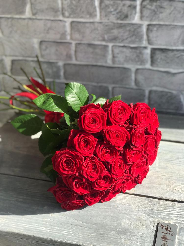 Букет Красные розы Фридом в Порхове