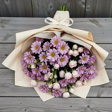 Букет цветов из:  Розы и Хризантемы в Порхове