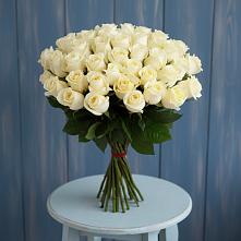 Букет 51 Белая роза Эдлесс Лав #REPLACE_PRED# Порхове