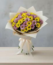 Букет цветов из:  Хризантемы #REPLACE_PRED# Порхове