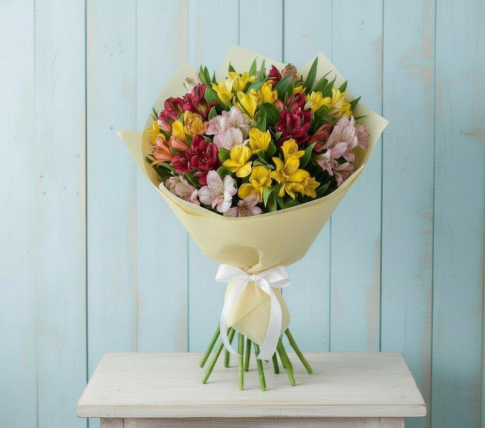 Букет цветов из: Альстромерии в Порхове