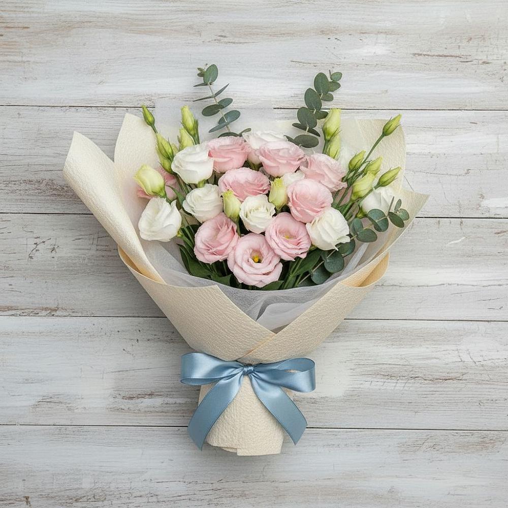 Букет цветов из: Лизиантусы в Порхове